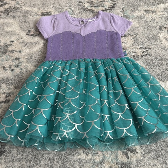 Toddler Girl Little Mermaid Sweater Dress - Picture 3 of 7